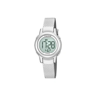 Afbeelding van Calypso K5736/1 digitaal horloge 30 mm 100 meter grijs/ zilver