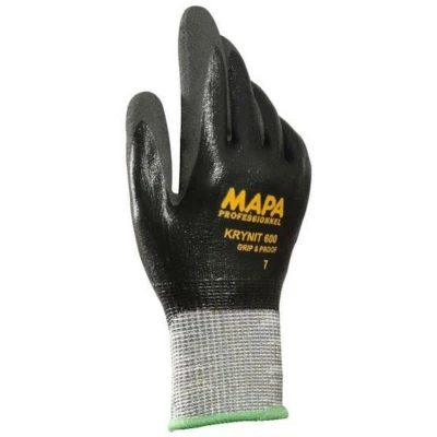 Afbeelding van MAPA 600 handschoenen krytech nitril zwart paar 34600037