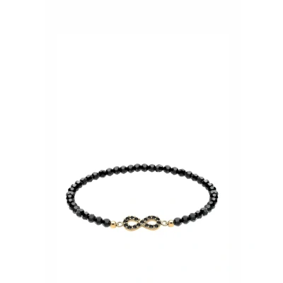 Afbeelding van Goldhimmel Infinity Statement Armband, Dames, Maat: 20, Schwarz