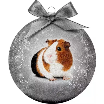 Afbeelding van Plenty Gifts Kerstbal Frosted Cavia Zilver