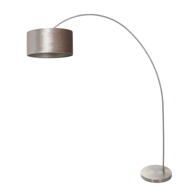 Afbeelding van Mexlite Booglamp Solva Grijs Velours Taupe