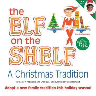 Afbeelding van the Elf on Shelf Girl Dark Doll with Book
