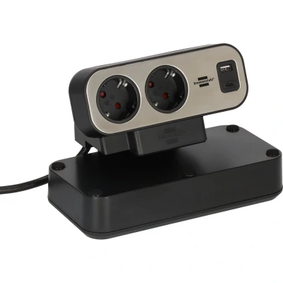 Afbeelding van Brennenstuhl 1153580200 Estilo Duplex PDU Bureau Stekkerdoos 1x USB C PD A 10x Type F Stopcontacten