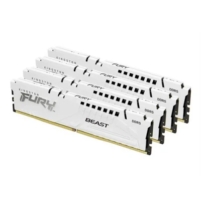 Image de Kingston FURY Beast DDR5 kit 128 Go: 4 x 32 Go DIMM 288 broches 2600 MHz / PC5 41600 CL40 1.25 V on die ECC