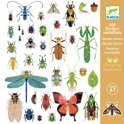 Afbeelding van Djeco stickers insecten 160st