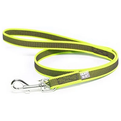 Afbeelding van Julius K9 hondenriem met antislip 1.20/20mm geel/grijs