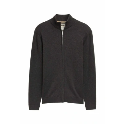 Afbeelding van TOM Tailor Vest, Heren, Maat: 3XL, Black/grey melange