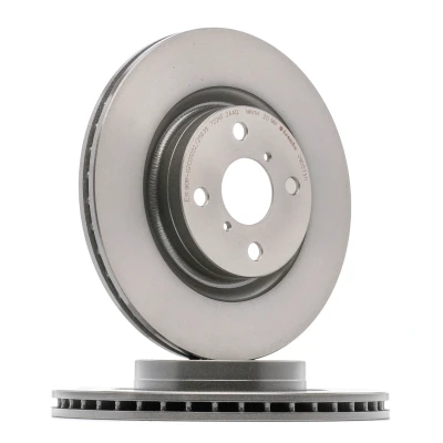 Afbeelding van BREMBO 09.D573.11 Remschijf 280 22 4 interne ventilatie Gecoat TOYOTA: Yaris III Hatchback, Van