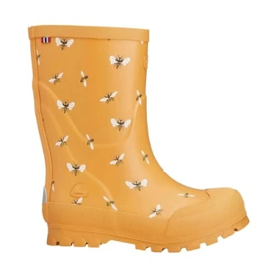 Afbeelding van Viking Jolly Print Unisex Regenlaarzen voor kinderen, Maat: 25, Yellow/black Kunststof