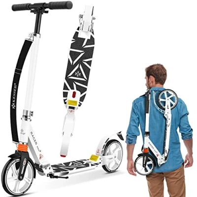 Afbeelding van KESSER® Stuntstep voor Volwassenen en Kinderen Step Opvouwbaar Verstelbaar in Hoogte Kinderstep Aluminium Zwart