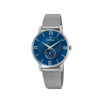 Afbeelding van Festina Retro Horloge, Heren, Maat: One Size, Blue