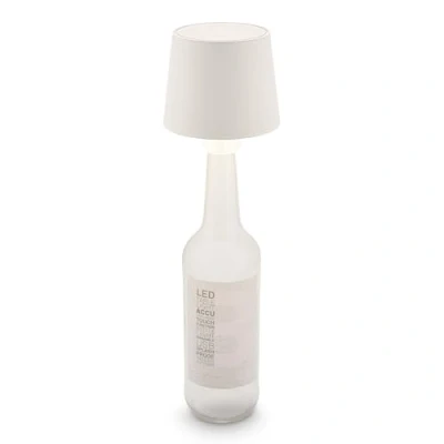 Afbeelding van Briloner BOTA Oplaadbare flessenlamp 7709016 Dimbaar Aanraakfunctie IP44 spatwater bescherming Lichtkleur warm wit Vervangbare batterij Ø10,5 x 11,5 cm Antiek