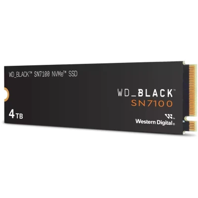 Afbeelding van WD_Black SN7100 4TB SSD M.2 2280 PCI Express 4.0 x4 4 TB NVMe 3d v nand (TLC) 1200 TBW 2.4PB zwart