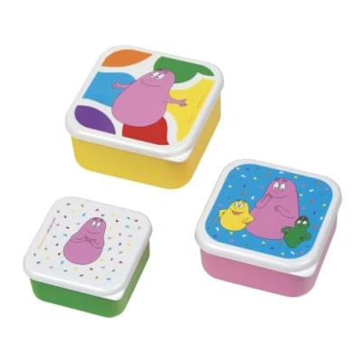 Afbeelding van Barbapapa lunch box 3 stuks in elkaar 12/12/5 cm