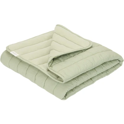 Afbeelding van Little Dutch Essentials Blueberry Leaves Sage Deken Wieg Groen