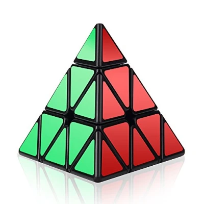 Afbeelding van ROXENDA Piramide Cube, Driehoek Speed Cube; super duurzaam glad met levendige kleuren gemakkelijk te draaien