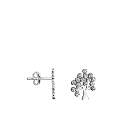 Afbeelding van Sofia Milani TREE Oorbellen, Dames, Maat: One Size, Silver