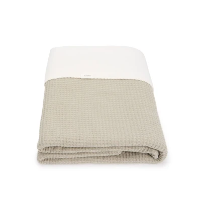 Afbeelding van Koeka Deken Ledikant Malaga Cotton Fleece Sage