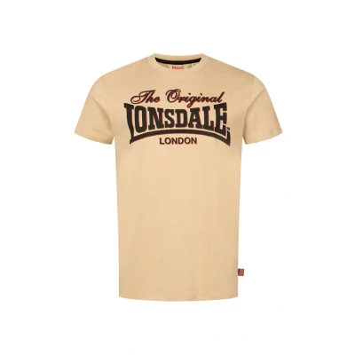 Afbeelding van Lonsdale Normale Passform Cotha Tshirt print, Heren, Maat: 3XL, Sand black red