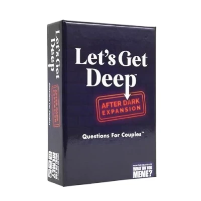 Afbeelding van WHAT DO YOU MEME? Let&#039;s Get Deep After Dark Expansion Pack ontworpen om toe te voegen aan het Core partyspel relatiespel vol vragen voor koppels