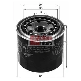 Afbeelding van CLEAN FILTER DF 861/A Oliefilter M 24 X 1,5 Hoofdstroomfiltrering, Inducitestroomfiltrering, Opschroeffilter TOYOTA: Starlet III Hatchback