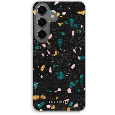 Afbeelding van Case Company® hoesje geschikt voor Samsung Galaxy S24 Terrazzo N10 Soft Cover Telefoonhoesje Bescherming aan alle Kanten en Schermrand