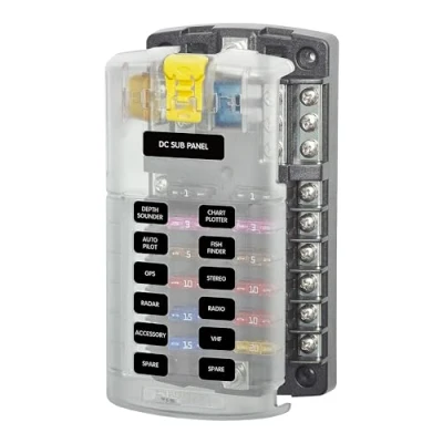 Afbeelding van BSS Zekeringhouder St Blade 12 V Pos/Neg + Cover