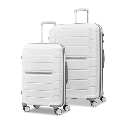Afbeelding van Samsonite Freeform Hardside uitbreidbaar met dubbele zwenkwielen, Wit., zwenkwielen
