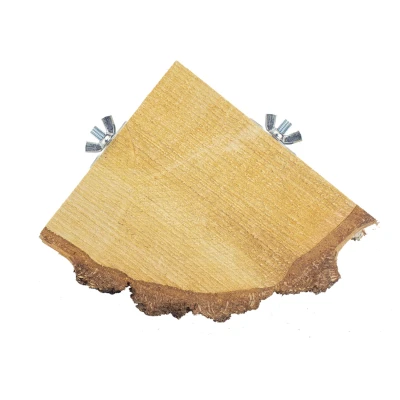 Afbeelding van Back Zoo Nature Houten Plateau Kwartrond Vogelaccessoires ca. 10 18 cm