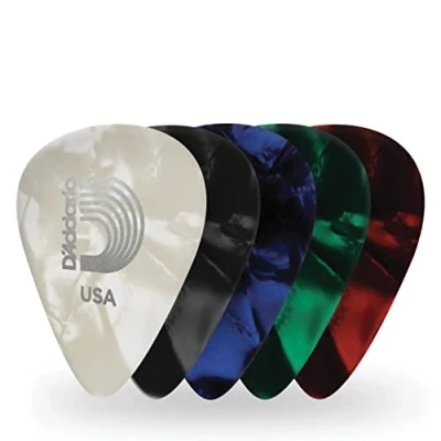 Afbeelding van D&#039;Addario 1CAP2 25 Assorted Pearl Celluloid 0,5 mm Light Assortiment plectrum