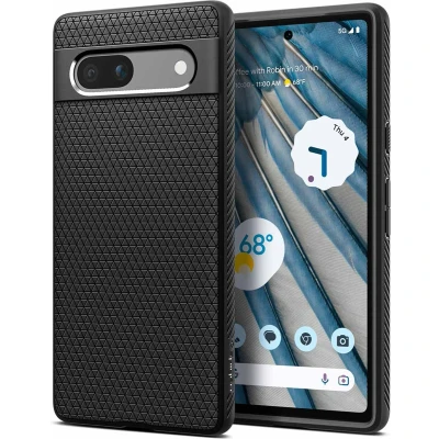 Afbeelding van Spigen Liquid Air TPU Back Cover Zwart Google Pixel 7a