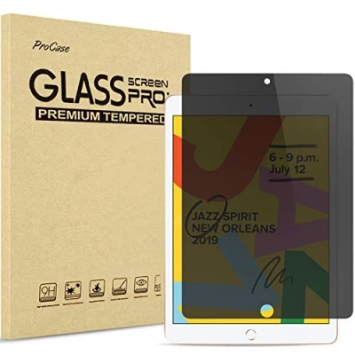Afbeelding van ProCase voor iPad 10,2 inch 9e 8e 7e 2021 2020 2019 privacy screen protector anti spion gehard glas film 9/8/7