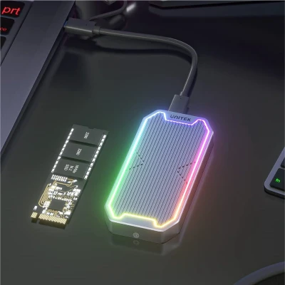 Afbeelding van Unitek M.2 SSD NVMe/SATA 10Gbps RGB