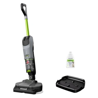 Afbeelding van BISSELL SpinWave + Vac Pet draadloze stofzuiger voor harde vloeren elektrische dweil stofvrij wassen eenvoudige reiniging speciaal dieren 3885N