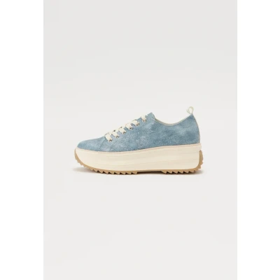 Afbeelding van TOM Tailor Sneakers laag, Dames, Maat: 41, Blue denim Textiel/ synthetisch