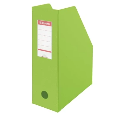 Afbeelding van Esselte, tijdschriftenhouder PVC, rugbreedte 10 cm, A4, groen, 56076