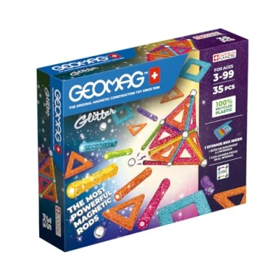 Afbeelding van Geomag Glitter Panelen Set Recycled 35 delig