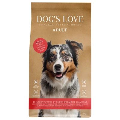Afbeelding van 2kg Dog&#039;s Love Adult Rundvlees Hondenvoer Droog