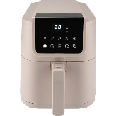Afbeelding van Bourgini Slimfit Airfryer XL Beige Heteluchtfriteuse 5 liter 1500W PFAS vrij