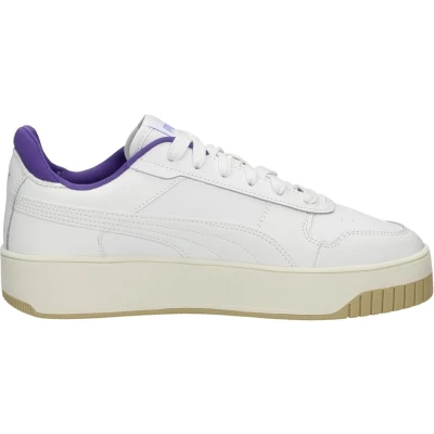 Afbeelding van Puma Carina Street Sneakers laag, Dames, Maat: 39.5, Weiß Leer/ synthetisch