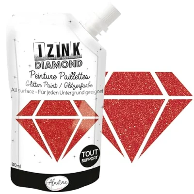 Afbeelding van Lichtroze Glitterverf Izink Diamond