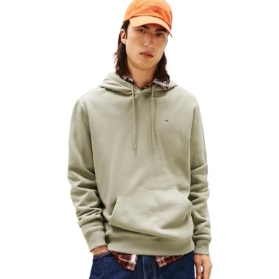 Image de Tommy Jeans Sweat à capuche pour homme TJM REG S FLAG DM0DM20742, vert, XL, Vert (sauge utilitaire), XL