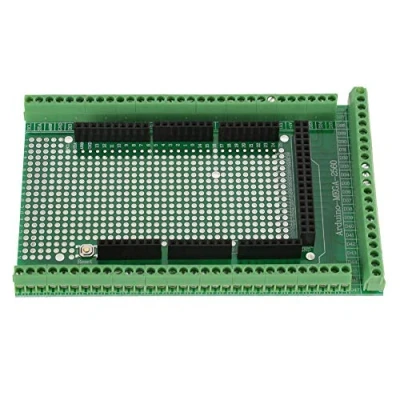 Afbeelding van Prototype Screw/Terminal Block Shield Board Kit voor MEGA 2560 R31 Inclusief PCB, Eindblokken, Vrouwelijke stopcontacten