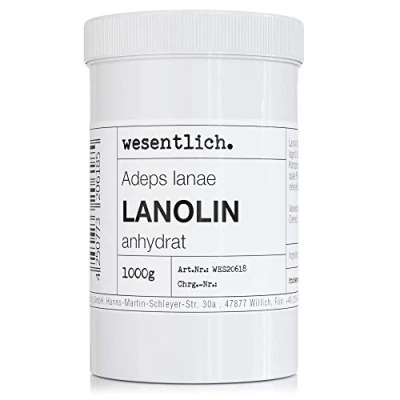 Afbeelding van Lanolin wolvet anhydraat 1000 g watervrij en geurarm wolwas wesentlich.
