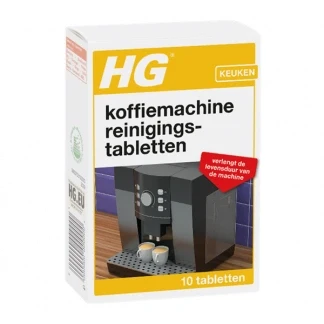 Afbeelding van HG koffiemachine reinigingstabletten 10 stuks (Voor (vol)automatische koffiemachines)