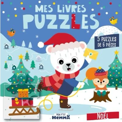 Image de Mon P&#039;tit Hemma Mes Livres puzzles Noël 5 de 6 pièces