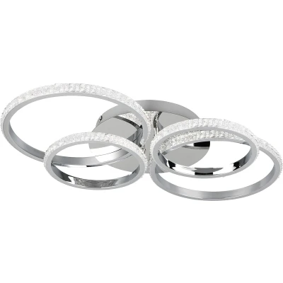 Afbeelding van Reality, Wandlamp + plafondlamp, Cires LED plafondlamp 27W dimbaar chroom neutraal wit