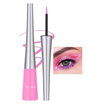 Afbeelding van vloeibare eyeliner in 10 kleuren sneldrogende matte eyeliner, duurzame waterdichte gel gekleurde kleurloze sterk gepigmenteerde snoepkleurige roze