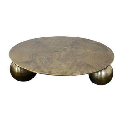 Afbeelding van Ziva salontafel ø90 cm goud