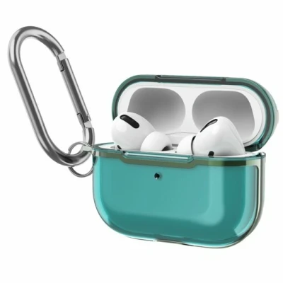 Afbeelding van AirPods Pro / 2 hoesje TPU Split series Groen (transparant) Optimale bescherming voor jouw